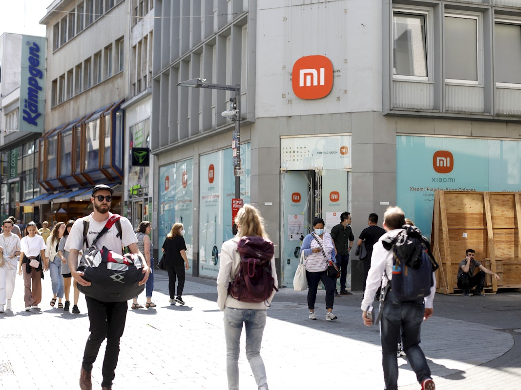 Das Flagschiff des chinesischer Elektronik-Hersteller XIAOMI auf der Hohe Straße.