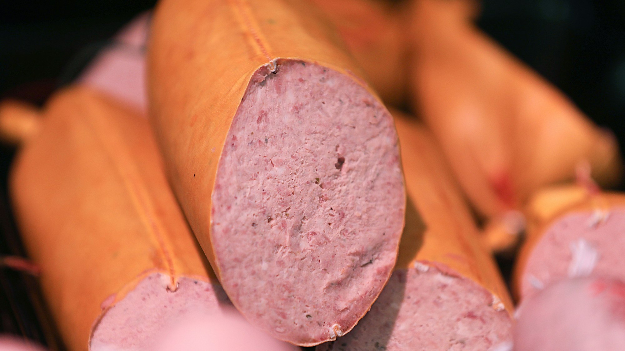 Leberwurst in der Auslage