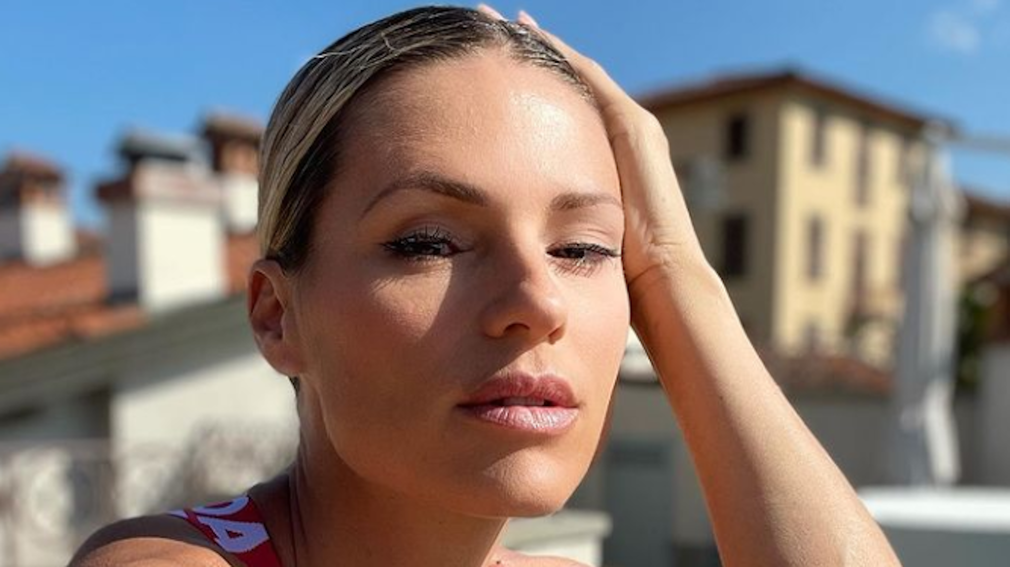 Kaum wieder zu erkennen: Michelle Hunziker, hier in einem Instagram-Selfie vom 26. August, überrascht auf Instagram mit einer neuen Frisur.