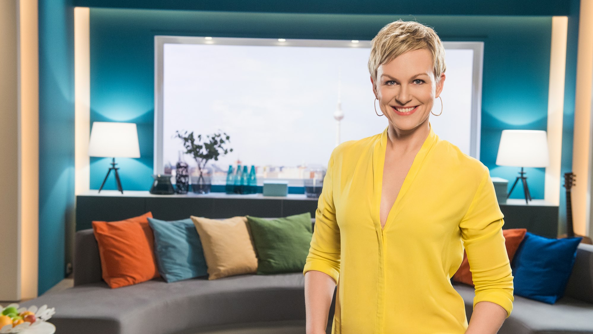 Karen Heinrichs, Moderatorin des SAT.1-Frühstücksfernsehen. Pressefoto, am 31.8.2021 von der Sat.1-Presseseite runtergeladen