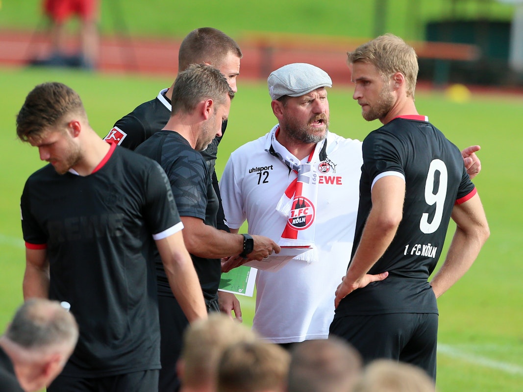 Steffen Baumgart mit Sebastian Andersson (1. FC Köln)