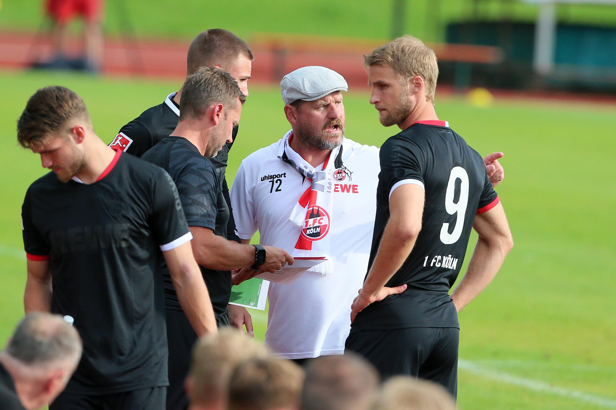 Steffen Baumgart mit Sebastian Andersson (1. FC Köln)