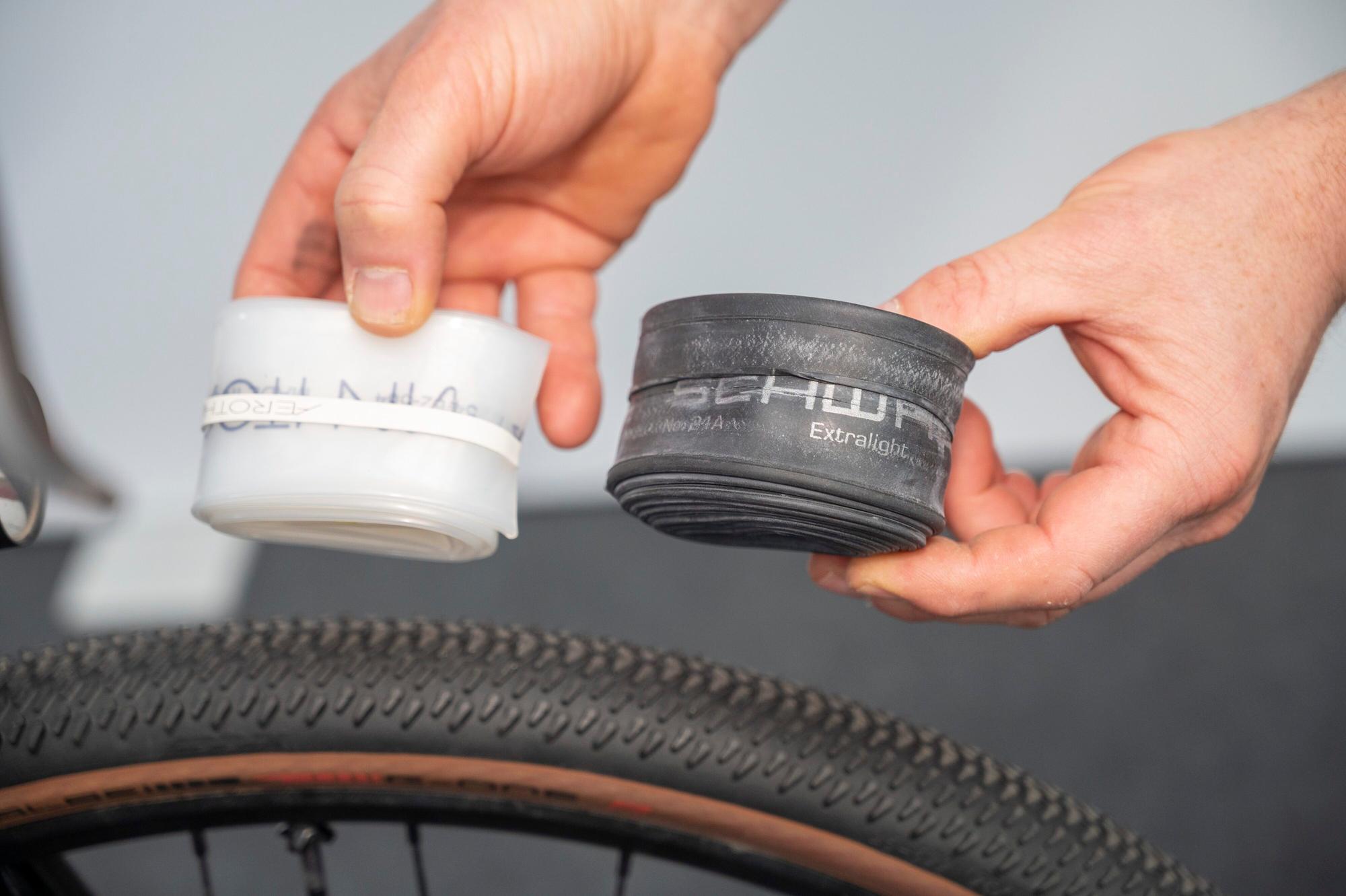 Robuster Gefährte: Moderne Reifen wie der G-One R für Gravelbikes sollen hohe Pannensicherheit bieten und sind auch für den schlauchlosen Einsatz vorbereitet.