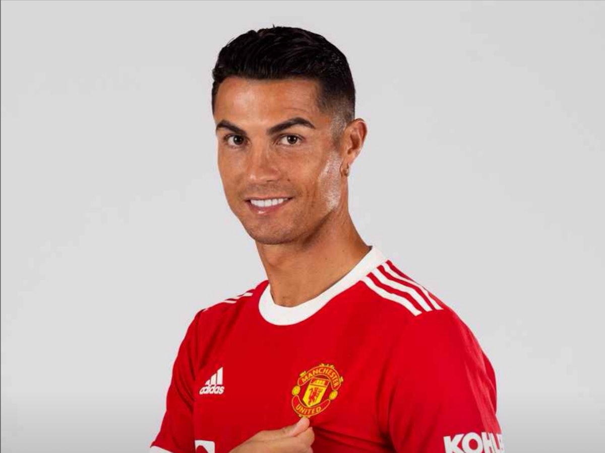 31. August 2021: Manchester United präsentiert die ersten Bilder von Cristiano Ronaldo in seinem neuen Trikot. Bilder zur Verwendung frei.
