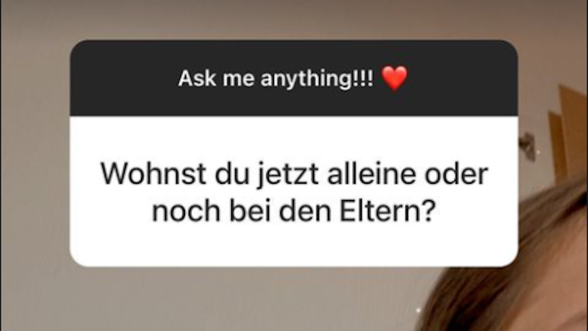 Geheimnisvolle Andeutungen von Davina Geiss. In ihrer Instagram Story beantwortet sie Fan-Fragen.