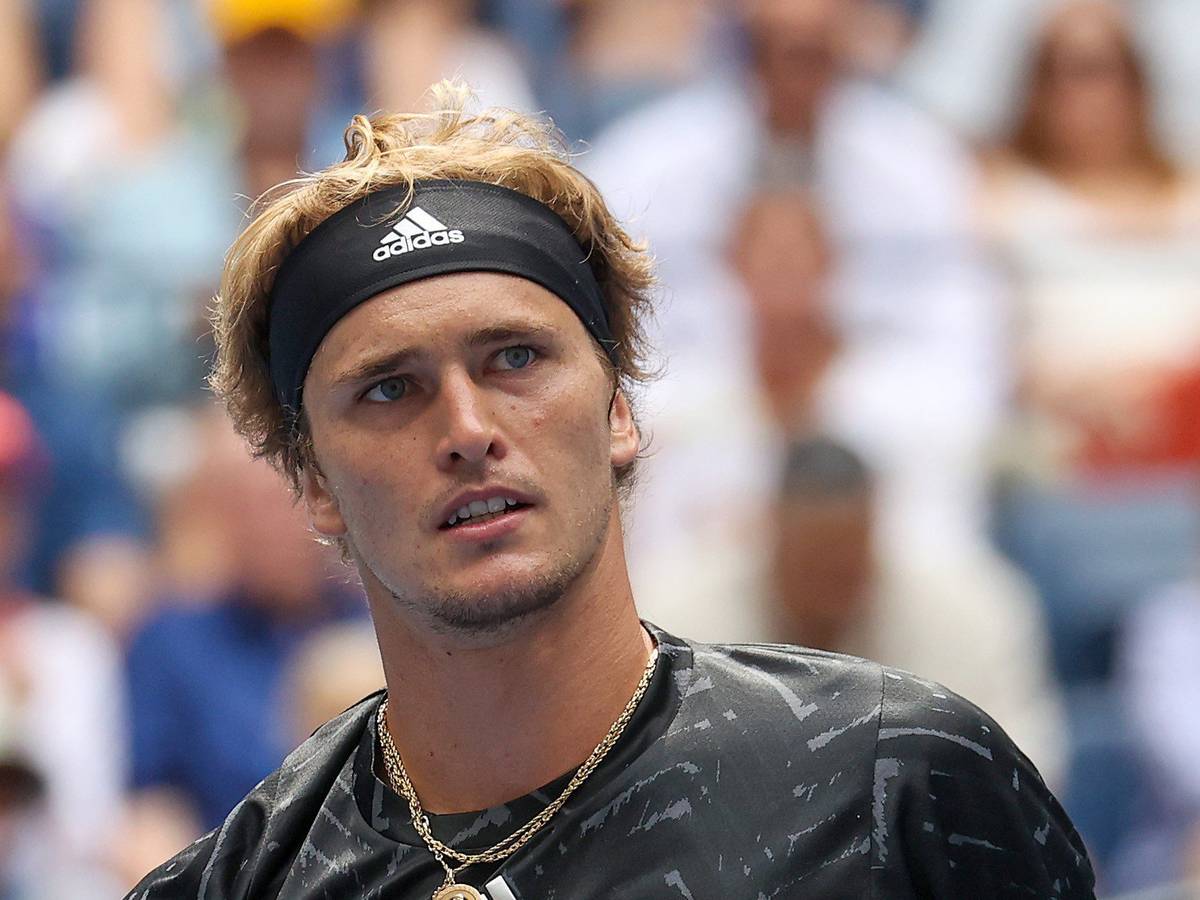 Alexander Zverev jubelt beim Match gegen Sam Querrey,