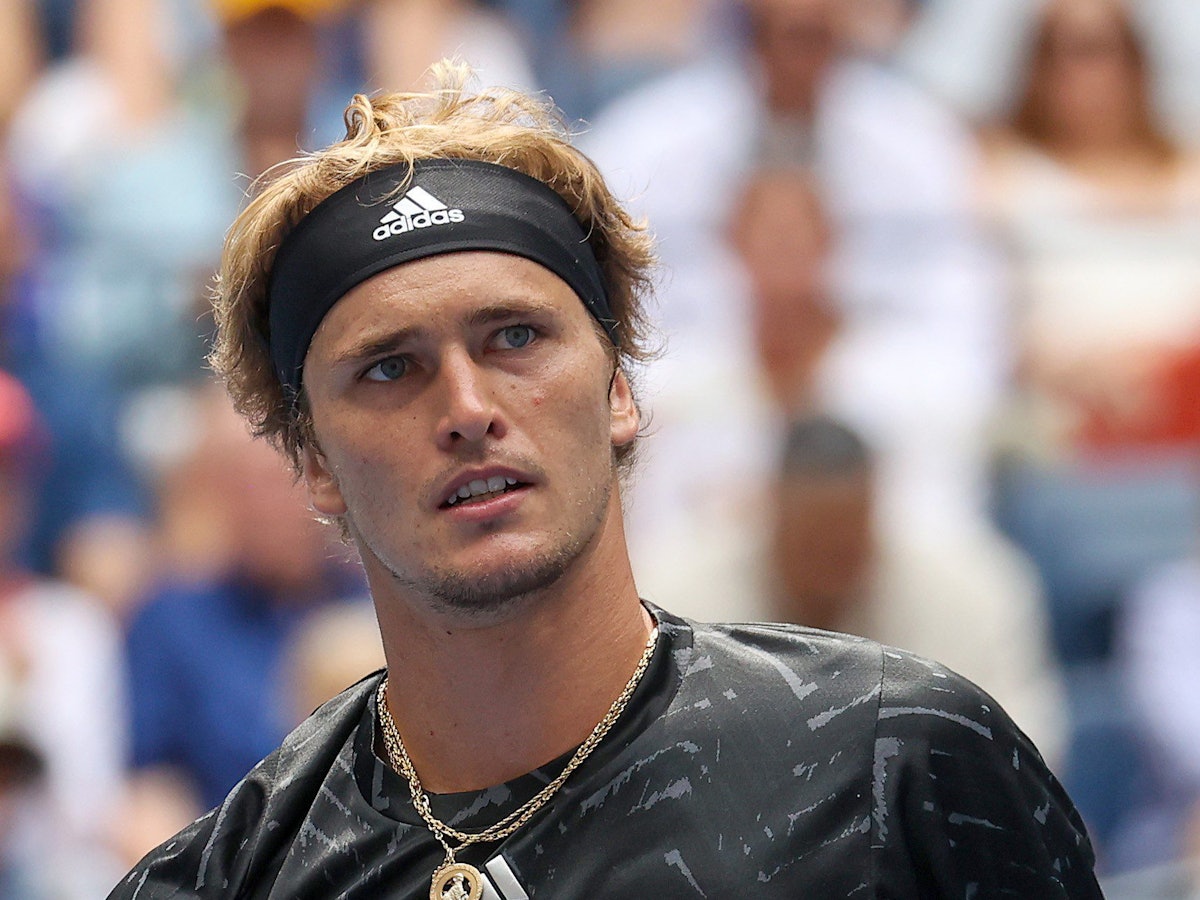 Alexander Zverev jubelt beim Match gegen Sam Querrey,