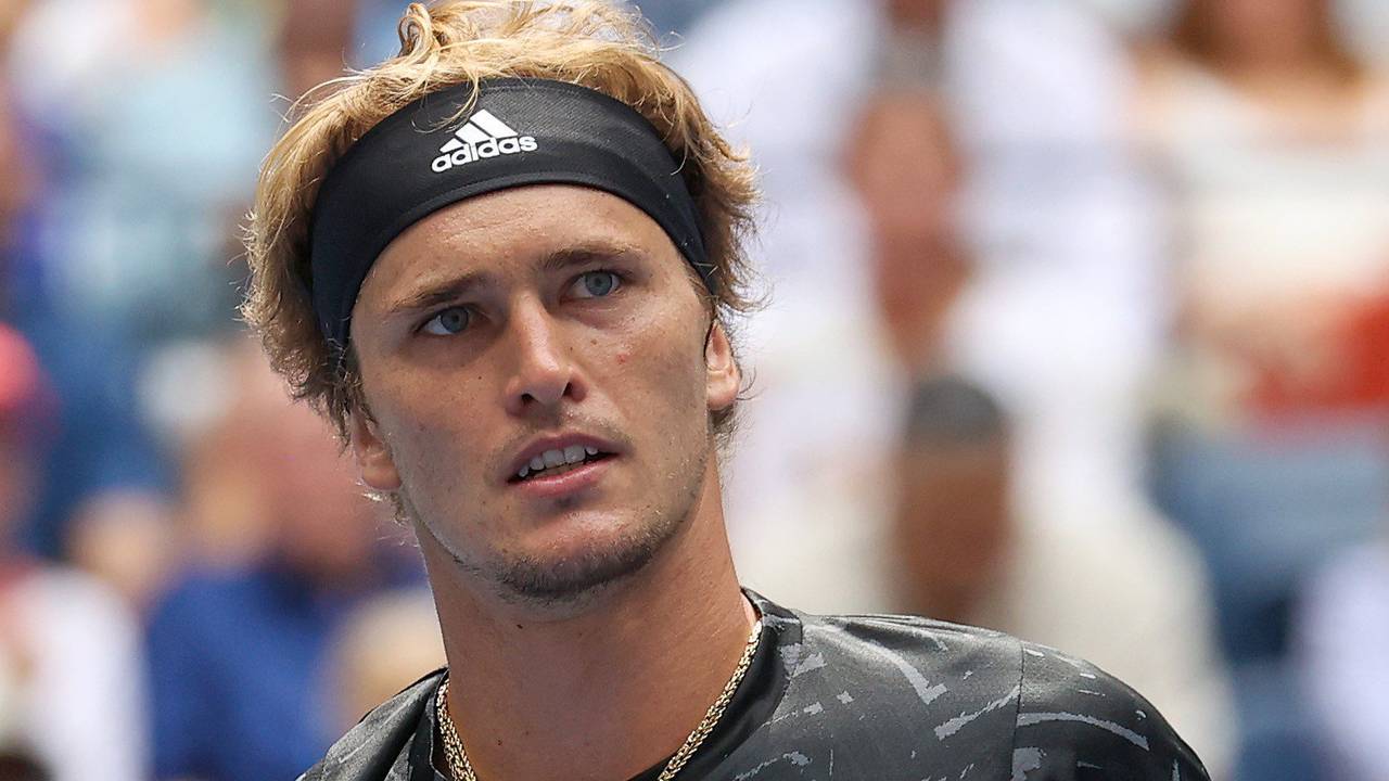 Alexander Zverev jubelt beim Match gegen Sam Querrey,