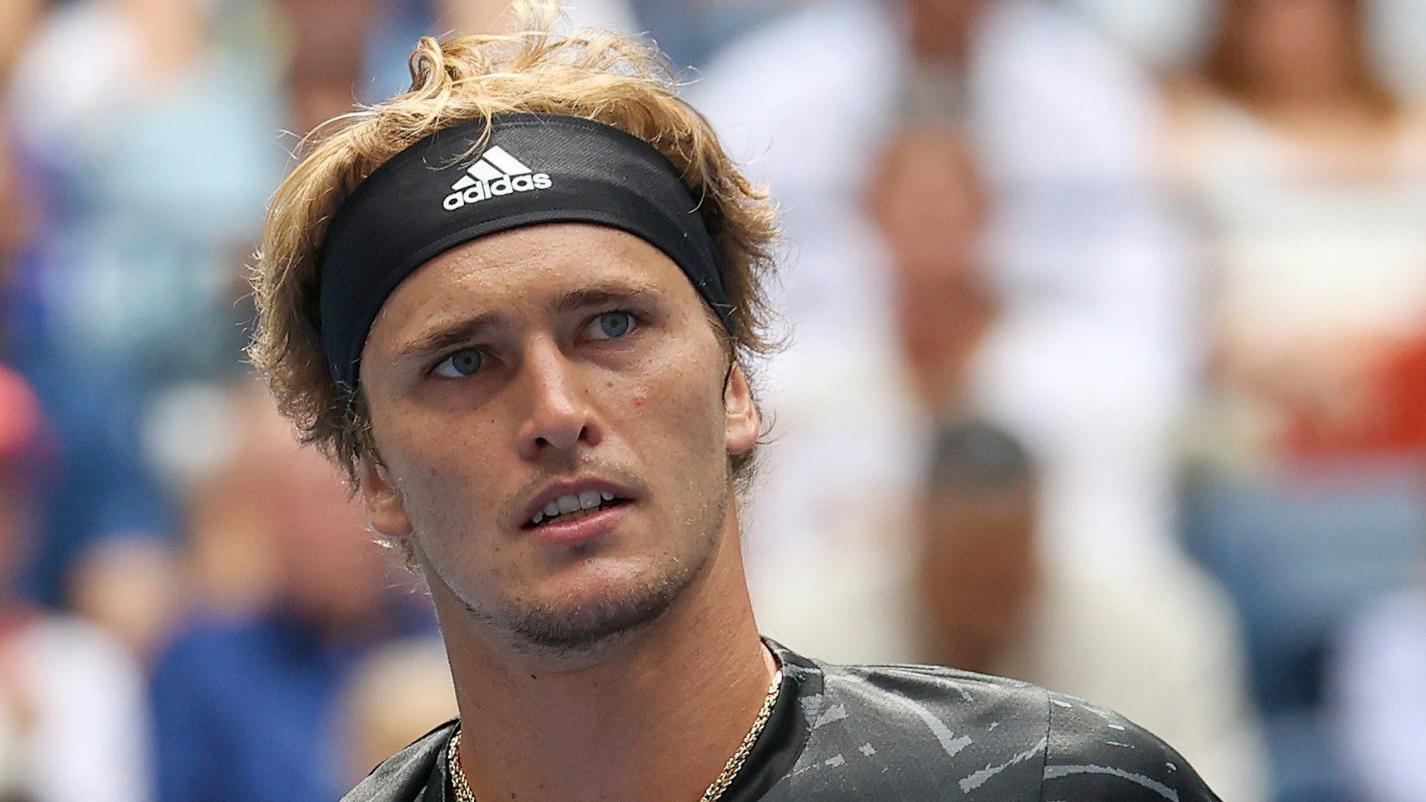 Alexander Zverev jubelt beim Match gegen Sam Querrey,