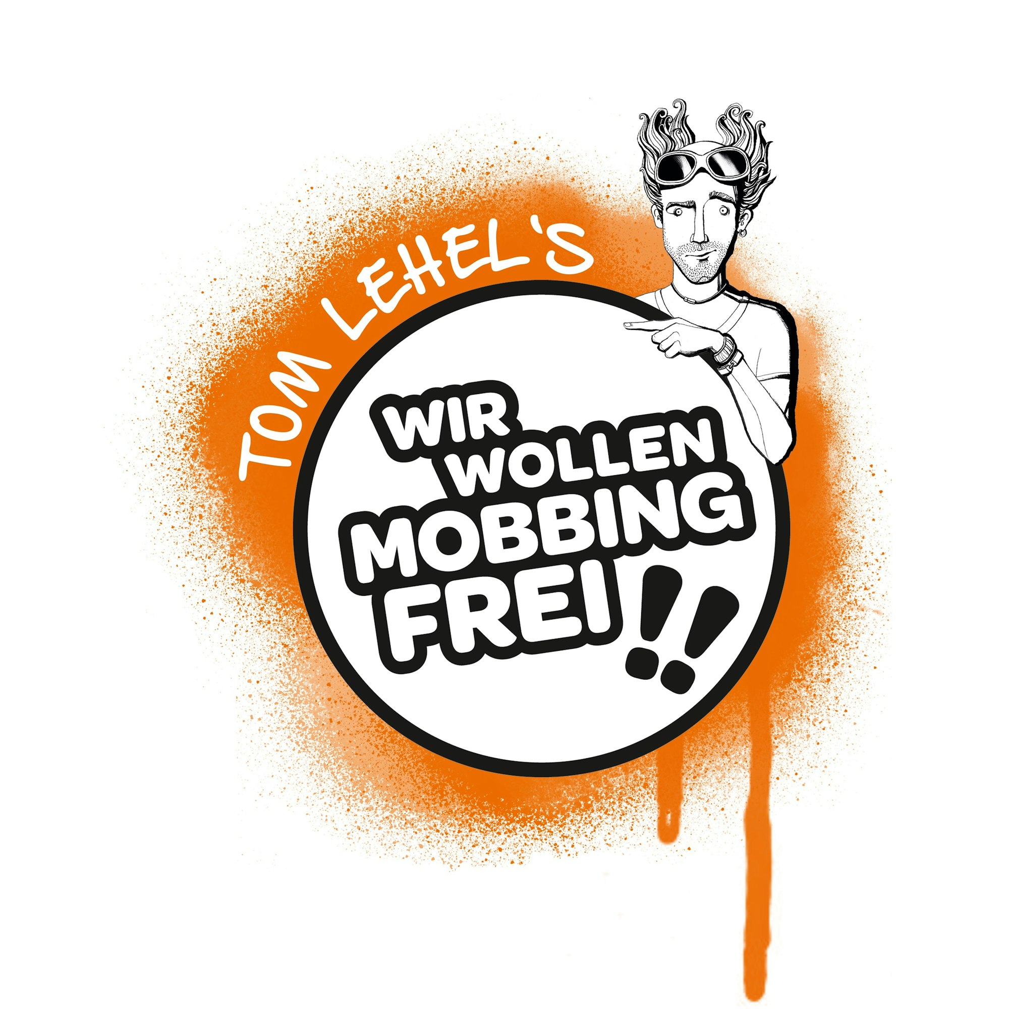 Das offizielle Logo zum Programm „Tom Lehel's wir wollen mobbingfrei!“
