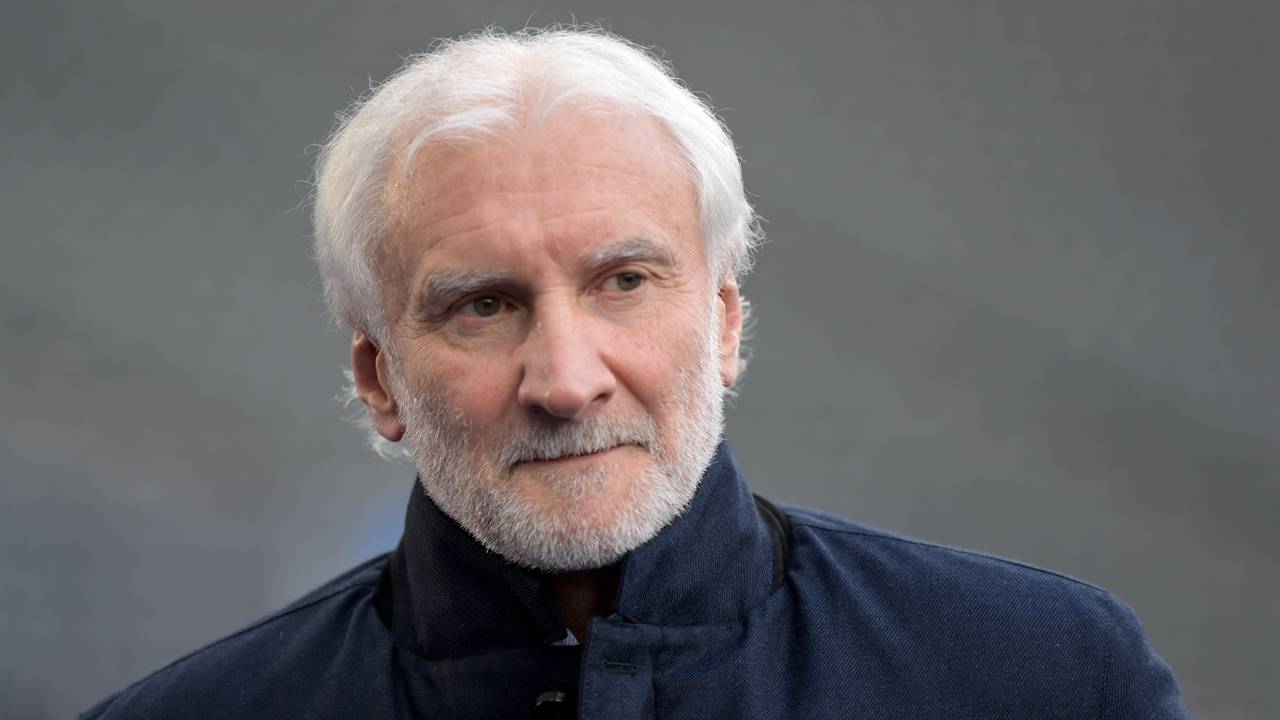 Bayer Leverkusens Geschäftsführer Sport Rudi Völler vor dem Spiel gegen Hertha BSC.
