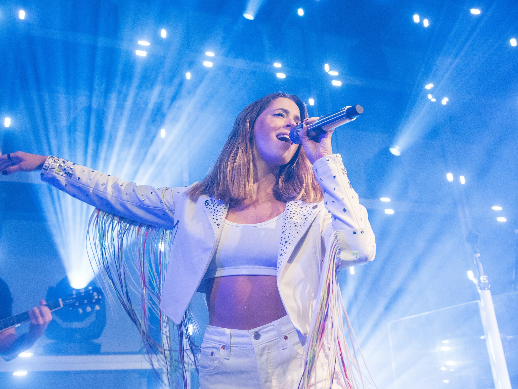 Vanessa Mai, Sängerin, tritt im Gruenspan im Rahmen ihrer Teaser Show-Tour für ihr neues Album "Für immer" auf. Mai tritt in der von St. Raab erfundenen ESC-Ersatzshow «Free European Song Contest» an.