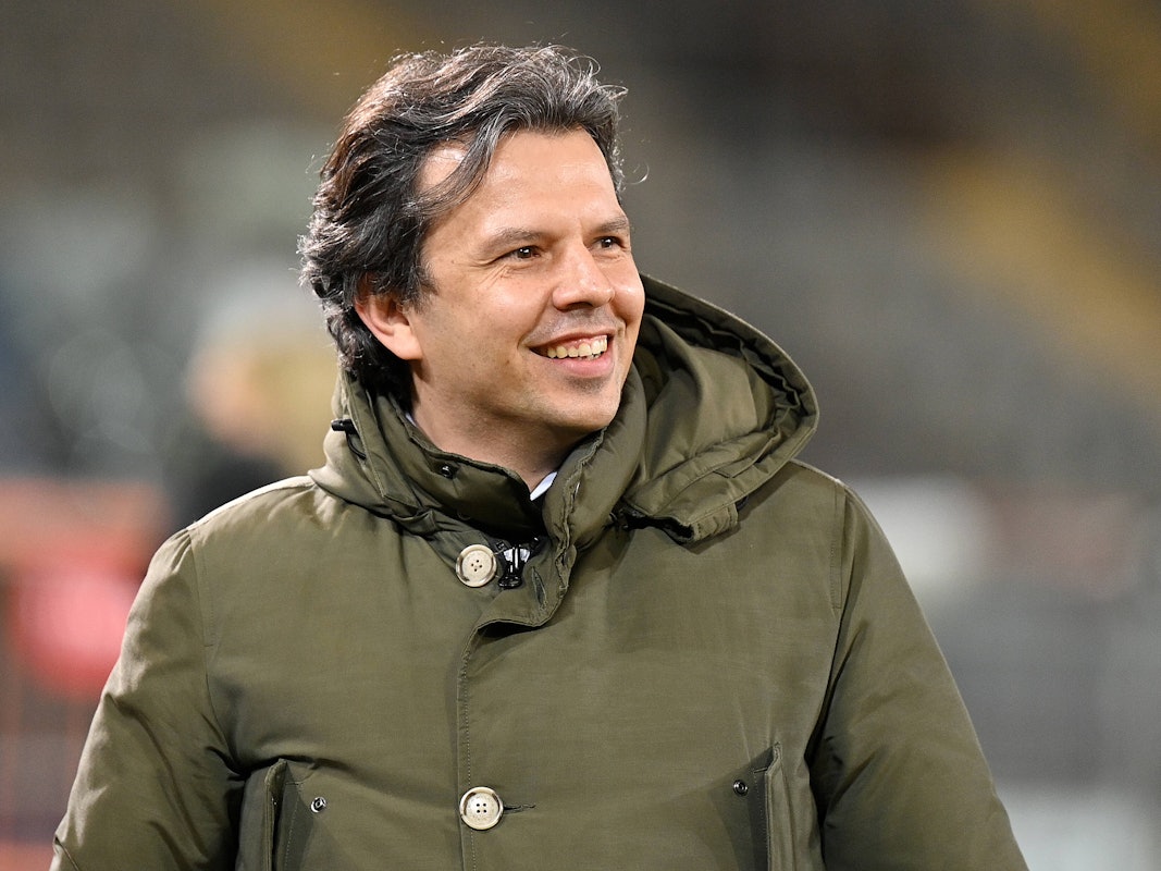 Manager Samir Arabi in der Bielefelder Schüco Arena.