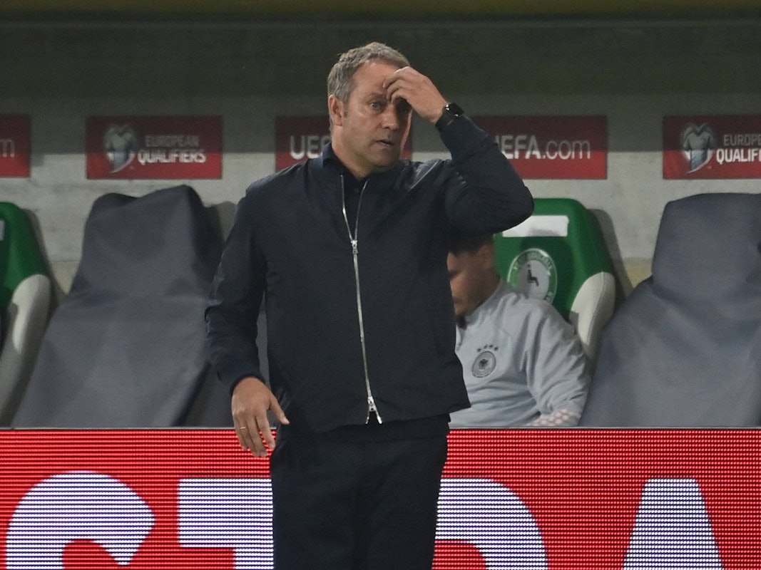 Hansi Flick an der Seitenlinie