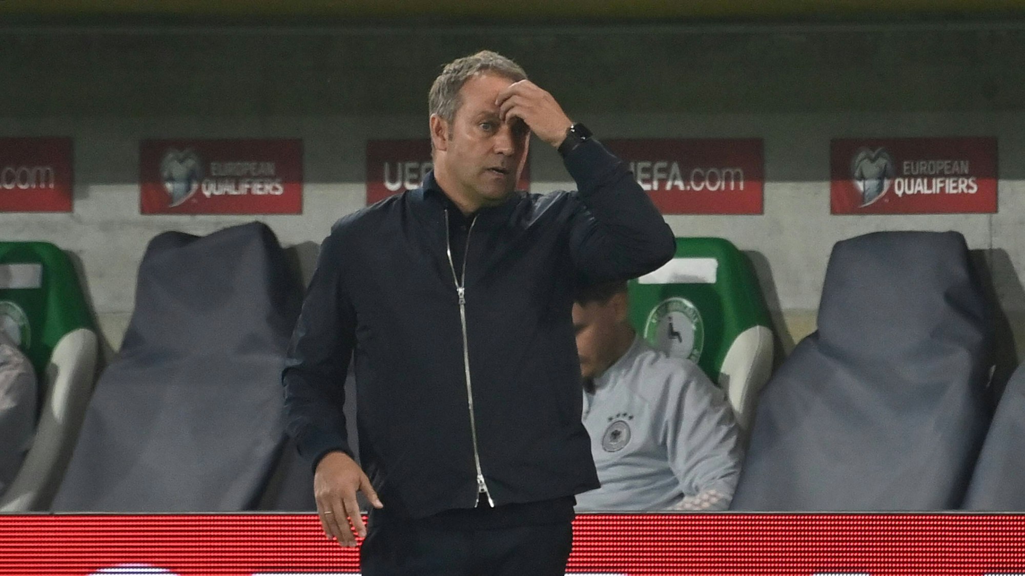 Hansi Flick an der Seitenlinie