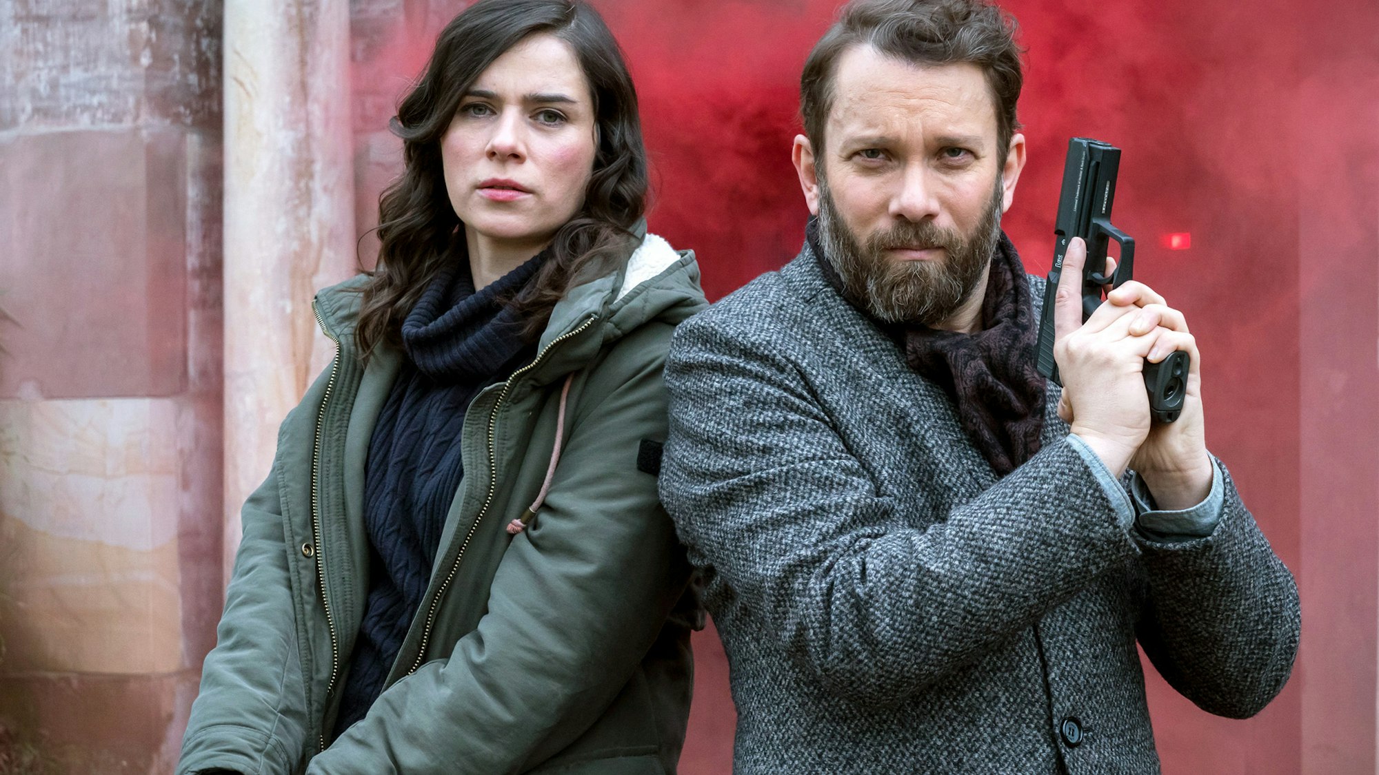 Kira Dorn (Nora Tschirner) und Lessing (Christian Ulmen) in "Tatort: Der feine Geist".