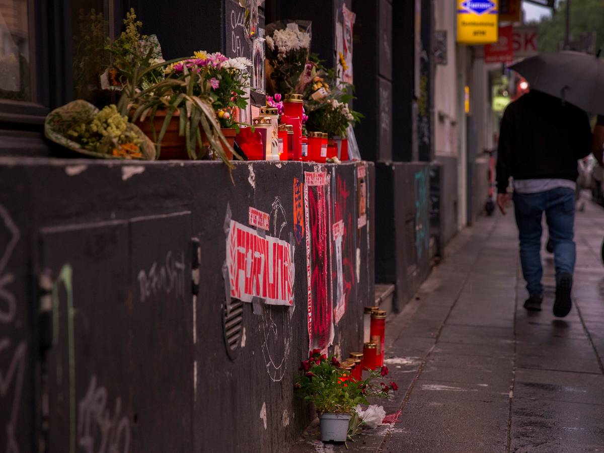 Gedenkstätte für getöteten Joel auf der Zülpicher Straße in Köln