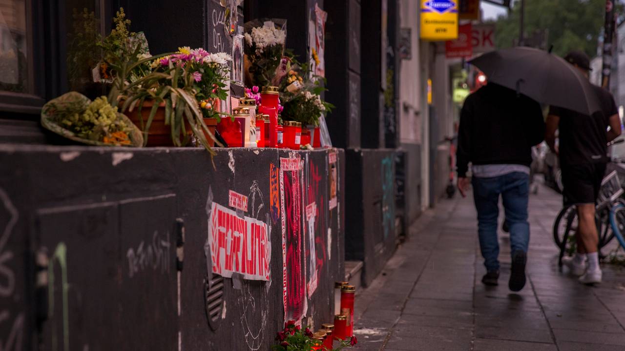 Gedenkstätte für getöteten Joel auf der Zülpicher Straße in Köln.