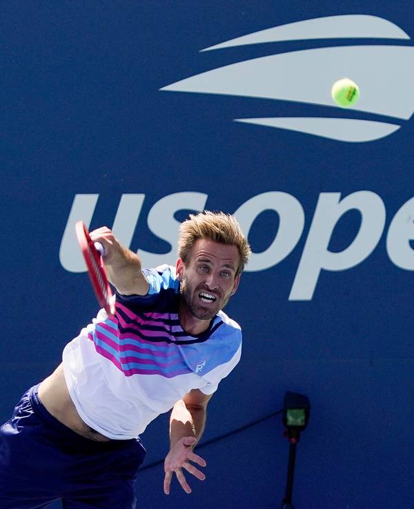 Peter Gojowczyk in Aktion bei US Open.