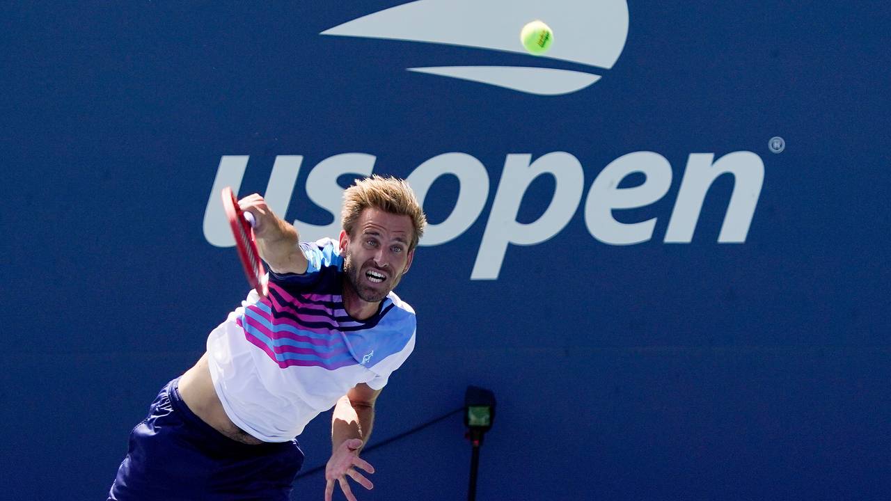 Peter Gojowczyk in Aktion bei US Open.