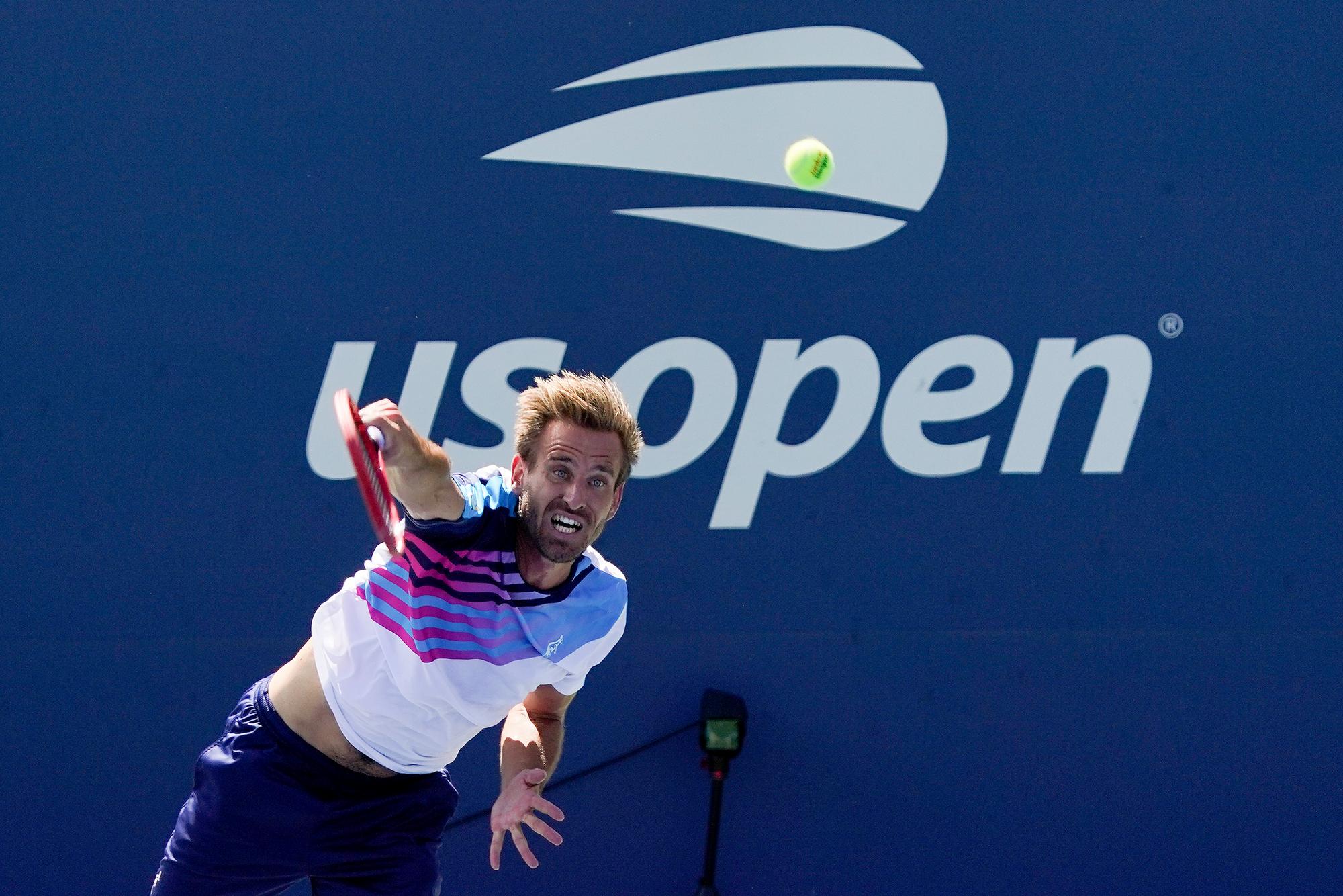 Peter Gojowczyk in Aktion bei US Open.