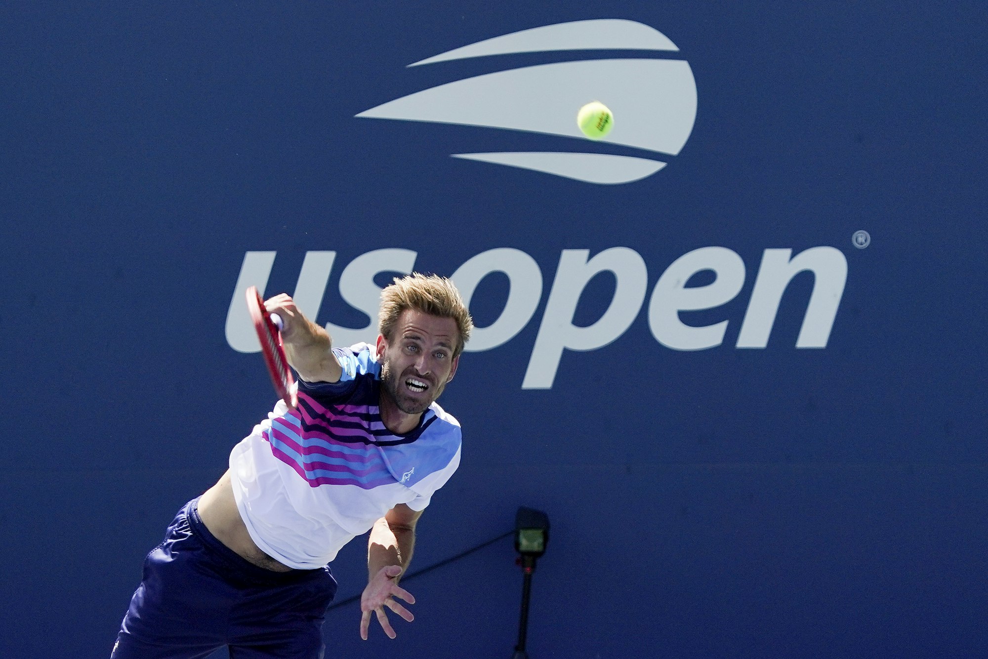 Peter Gojowczyk in Aktion bei US Open.