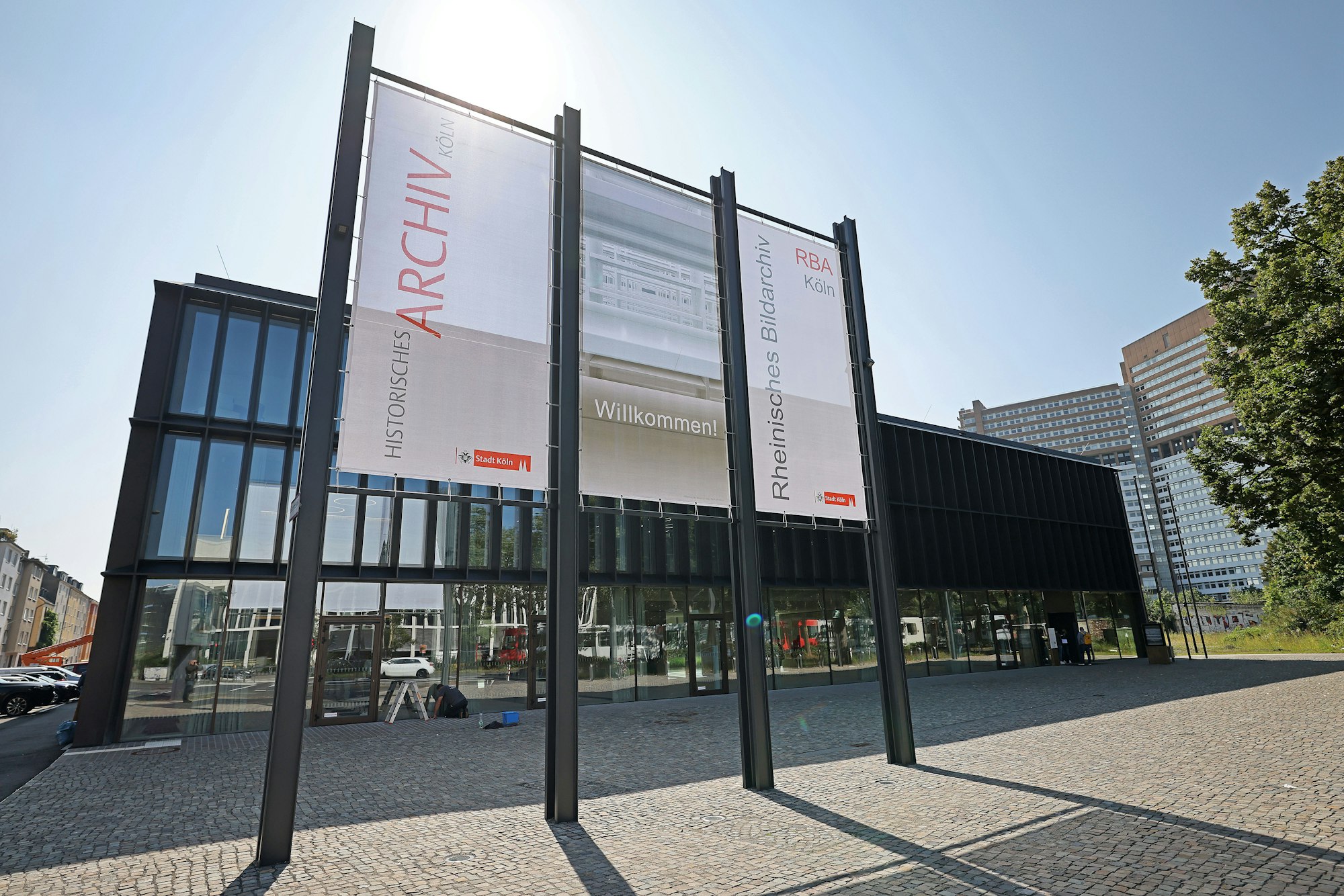 Außenansicht des Historischen Archivs in Köln.