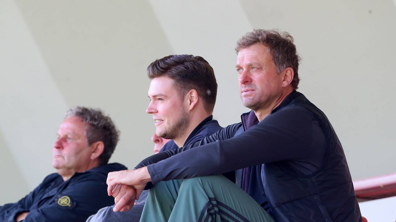 Internes Testspiel Profis gegen U21: Lukas Berg und Jörg Jakobs (1. FC Köln)