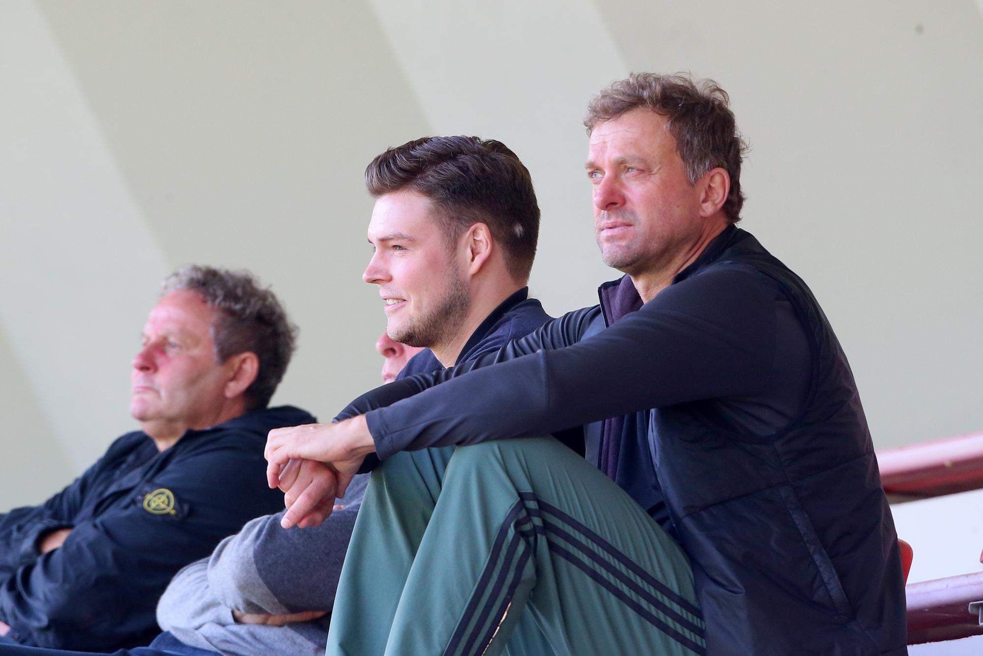 Internes Testspiel Profis gegen U21: Lukas Berg und Jörg Jakobs (1. FC Köln)