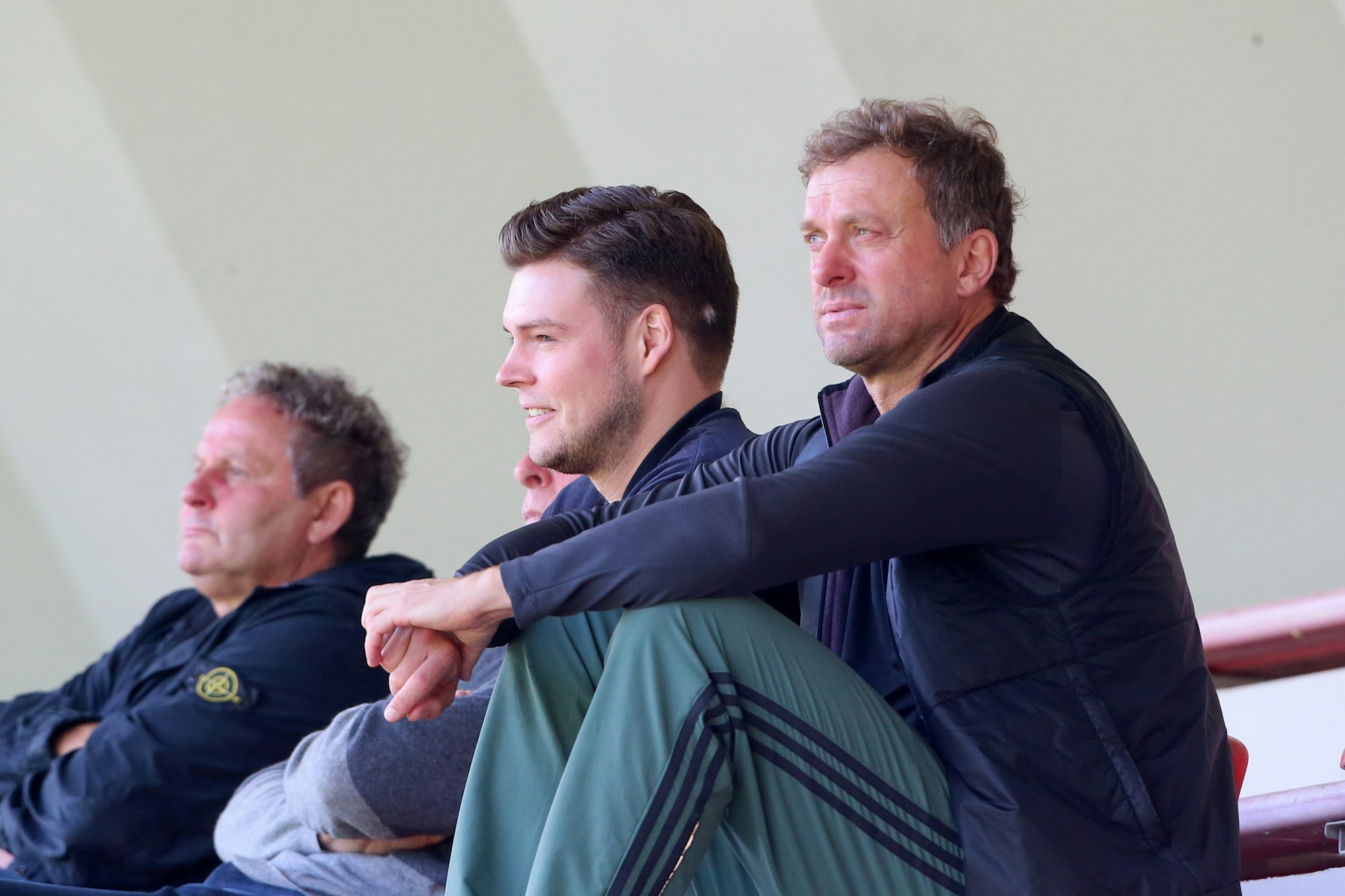 Internes Testspiel Profis gegen U21: Lukas Berg und Jörg Jakobs (1. FC Köln)