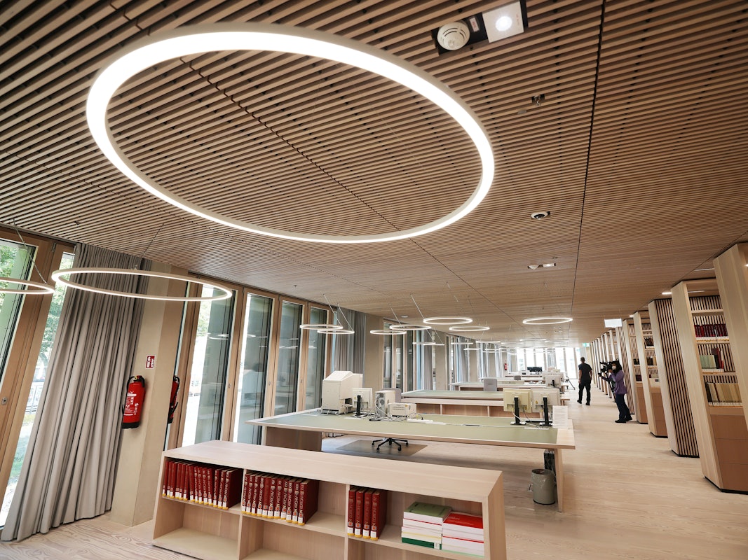 Der Lesesaal des Rheinischen Bildarchivs im Historischen Archiv.