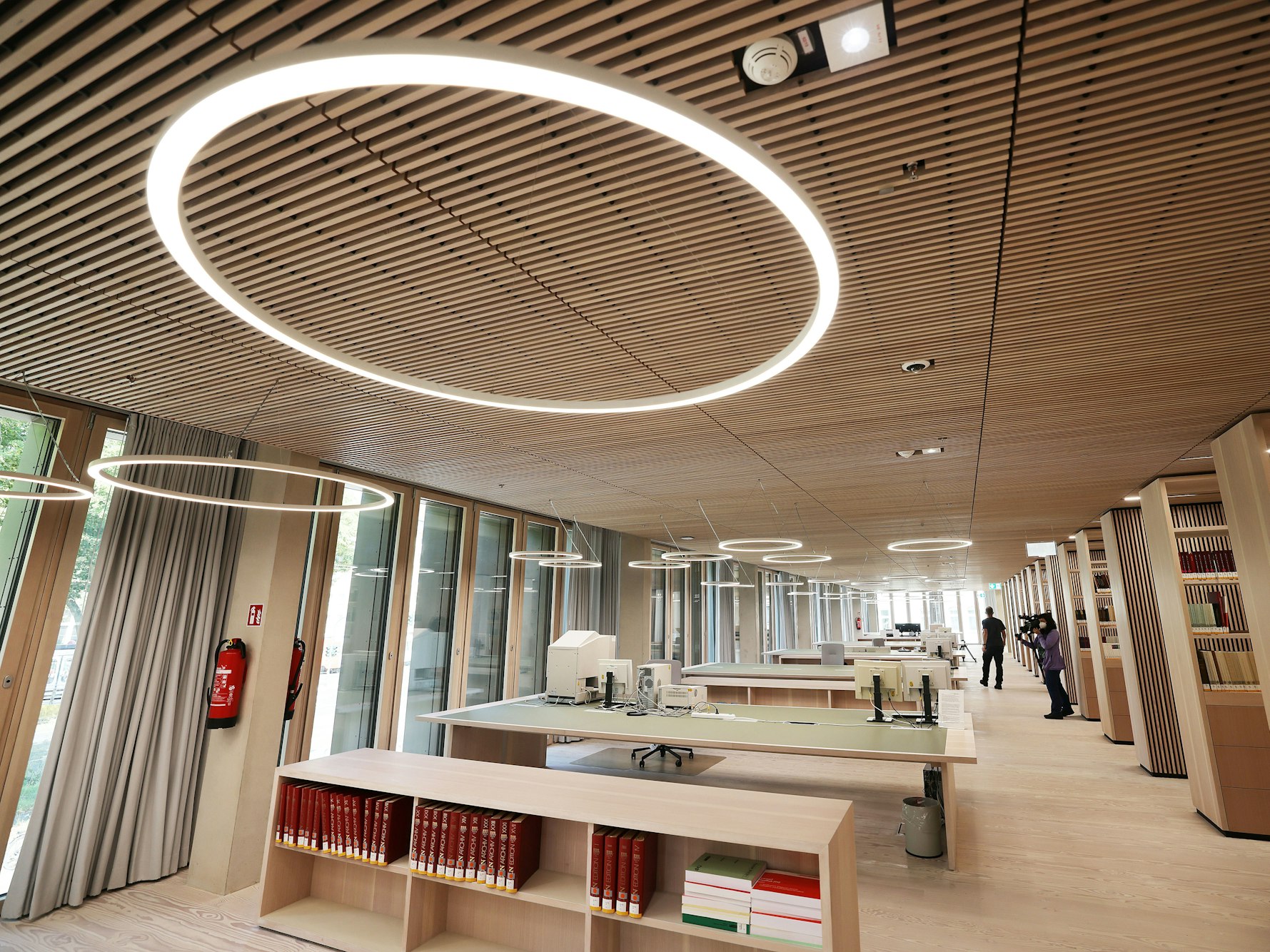 Der Lesesaal des Rheinischen Bildarchivs im Historischen Archiv.