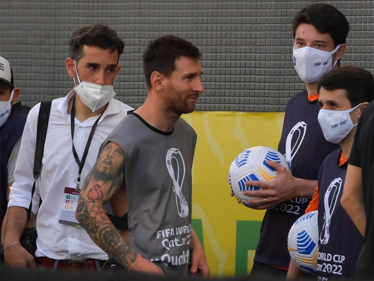 Lionel Messi beim WM-Quali-Spiel in Brasilien