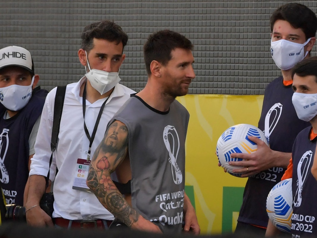 Lionel Messi beim WM-Quali-Spiel in Brasilien