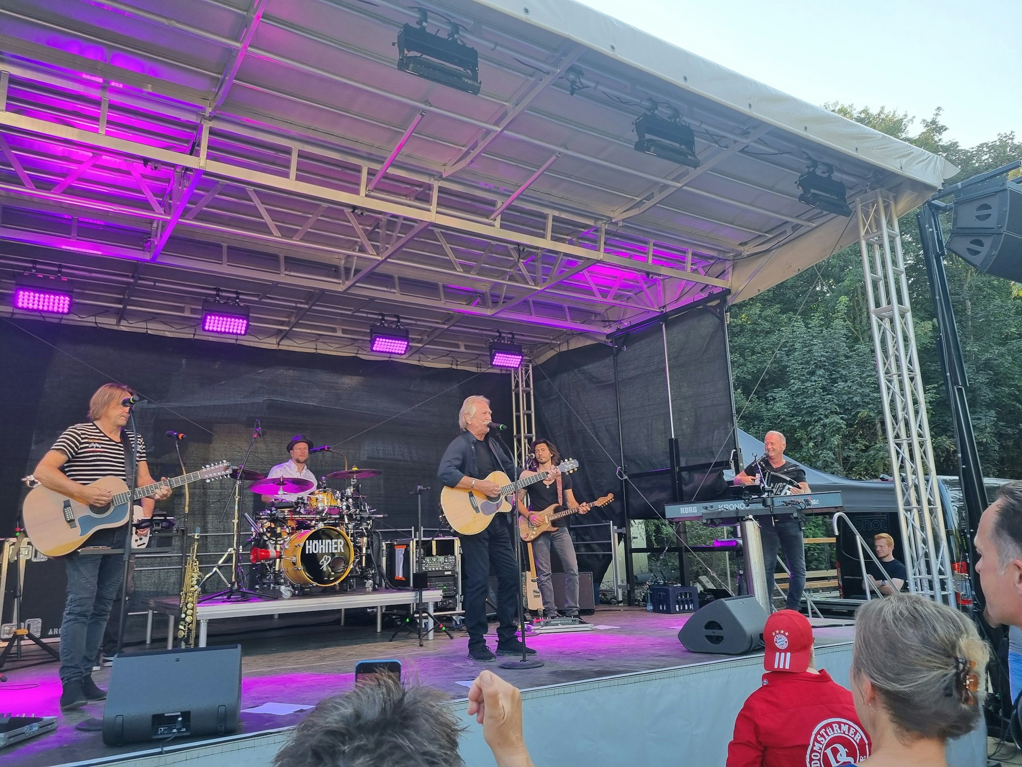 Die Höhner bei ihrem Auftritt in Dernau am 5. September 2021