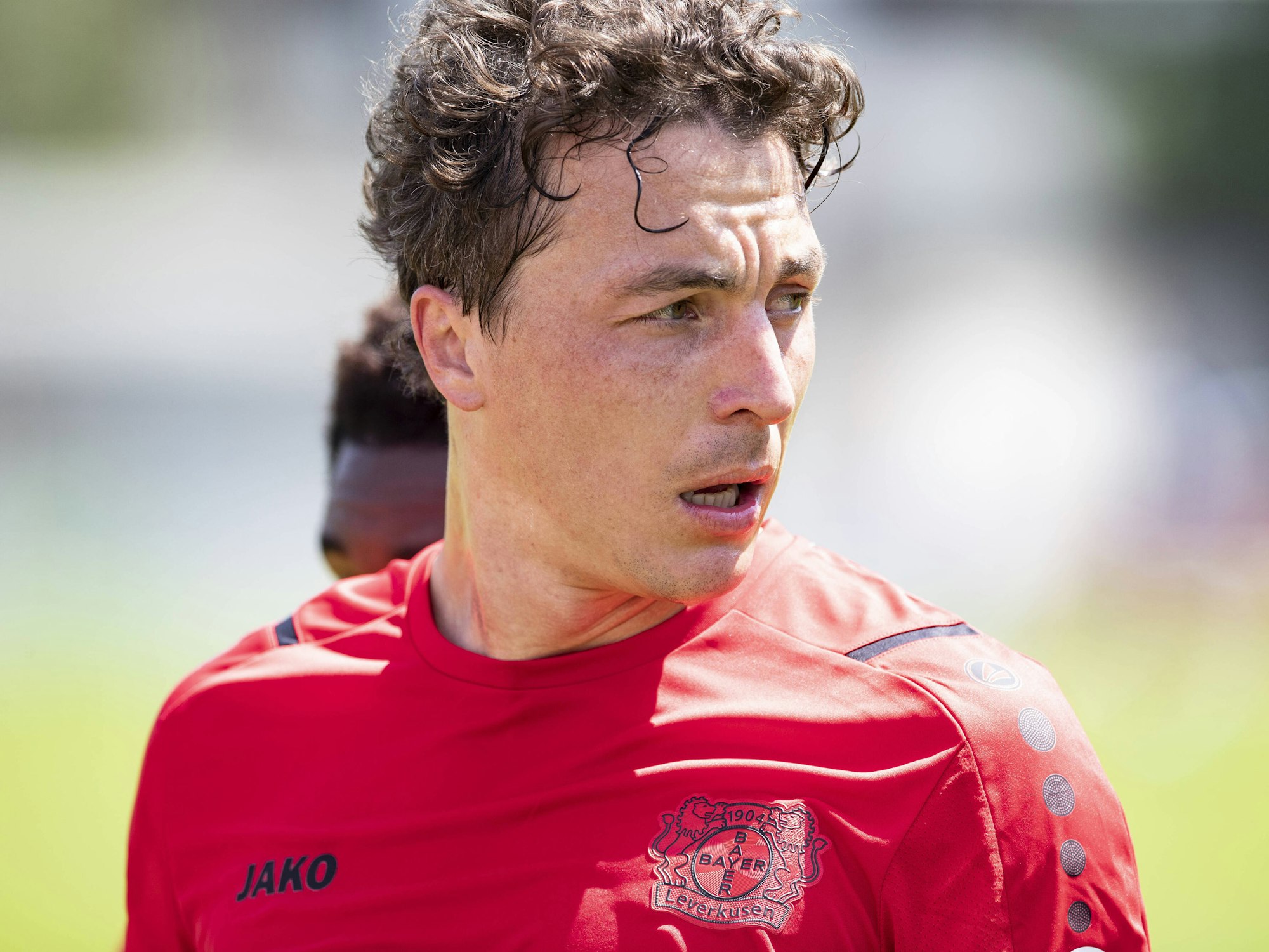 Julian Baumgartlinger beim Training von Bayer Leverkusen.