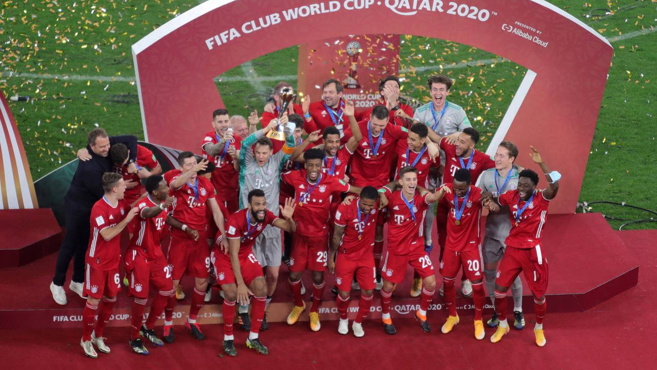 Siegerehrung der FIFA-Klub-WM nach dem Finale für den Sieger FC Bayern München