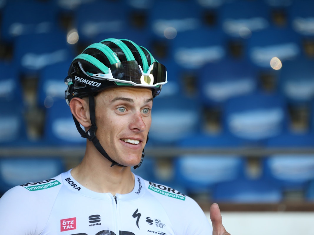 Nils Politt auf der Albert-Richter-Radrennbahn in Köln