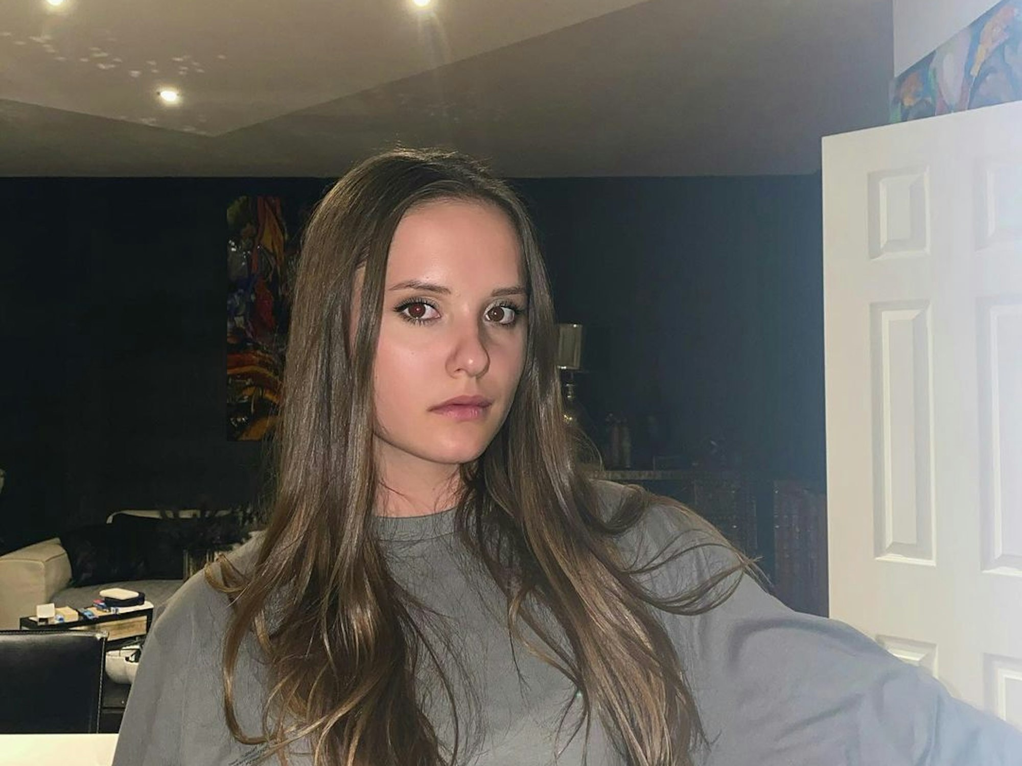 Davina Geiss auf einem Instagram-Selfie.