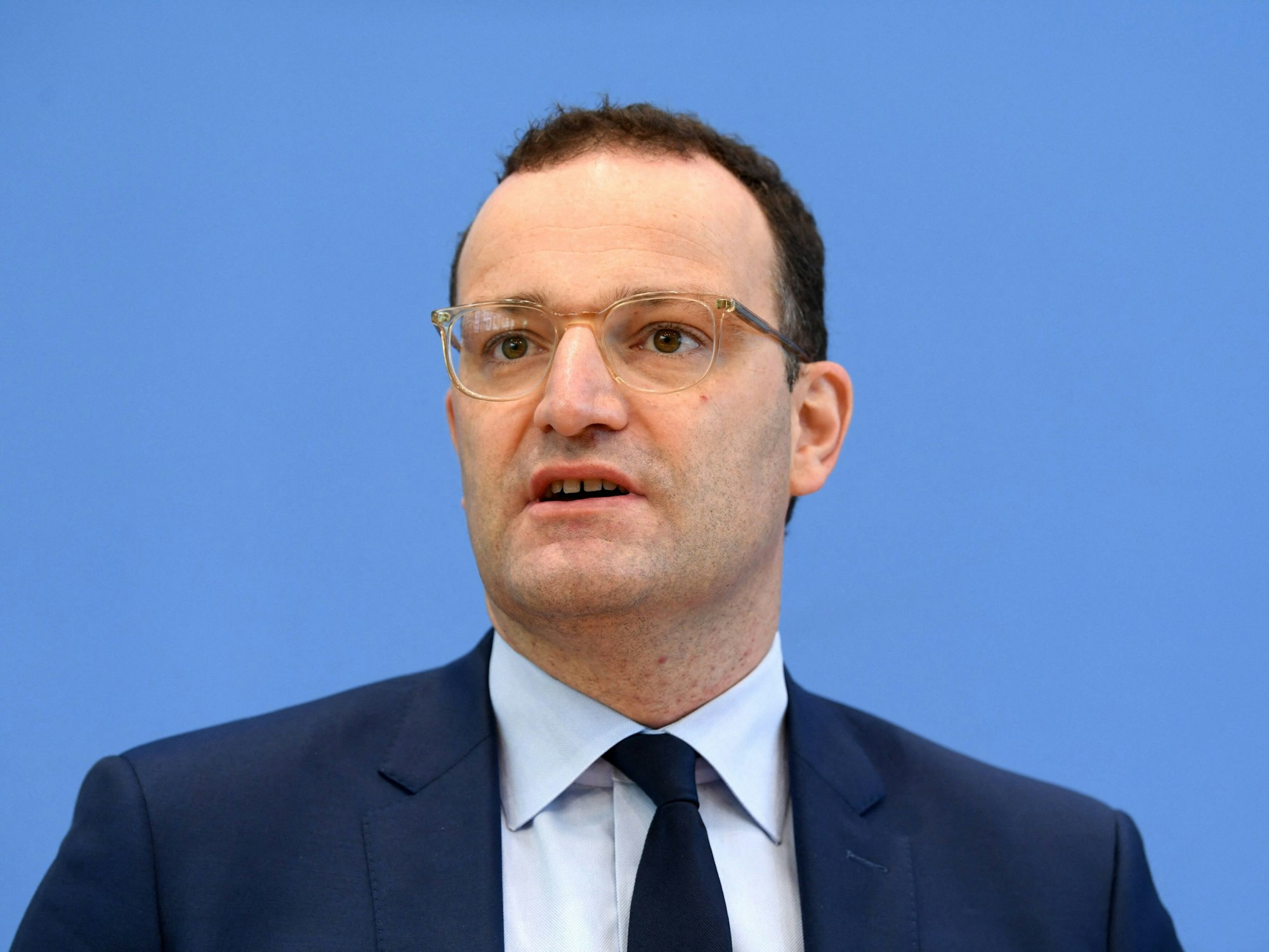 Jens Spahn am Mittwoch (8. September) bei der Pressekonferenz zum Impfstatus in Deutschland.