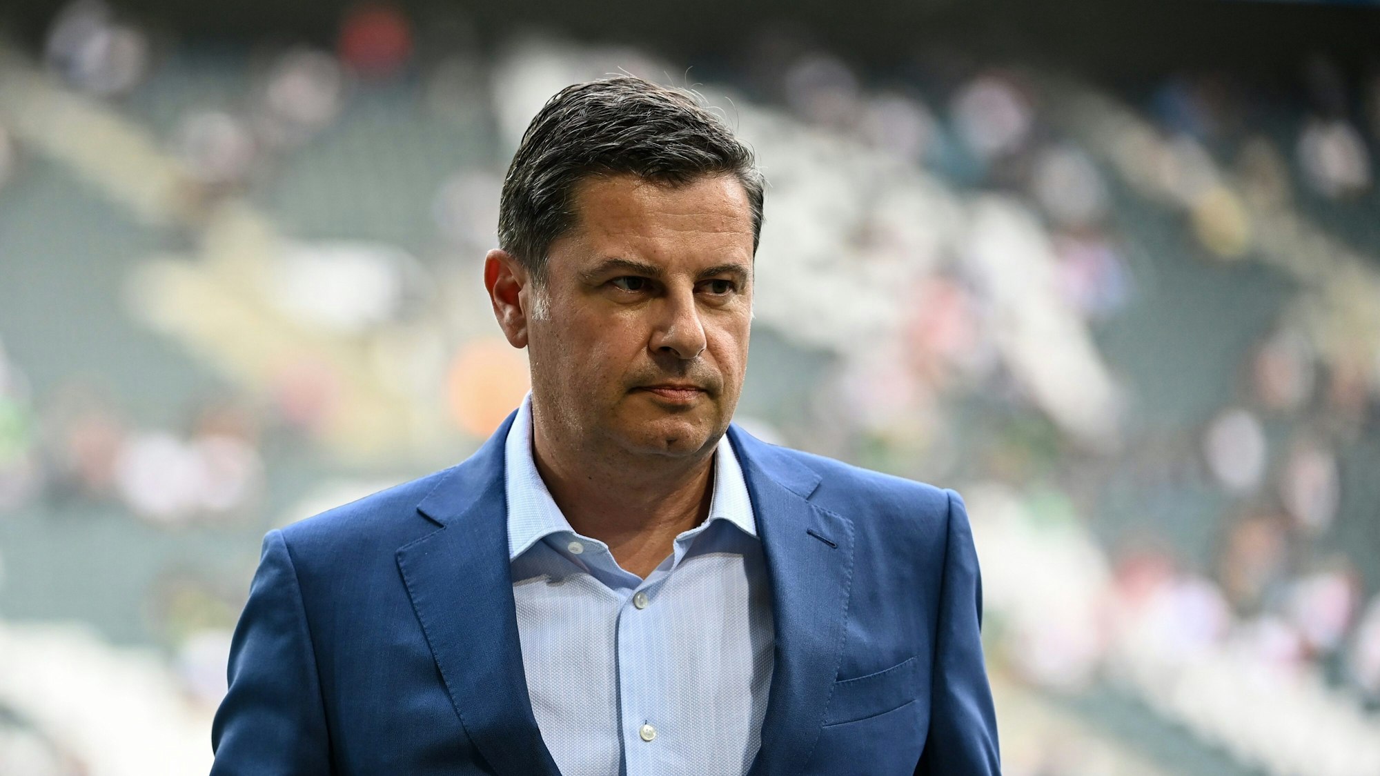 DFL-Chef Christian Seifert im Stadion von Borussia Mönchengladbach