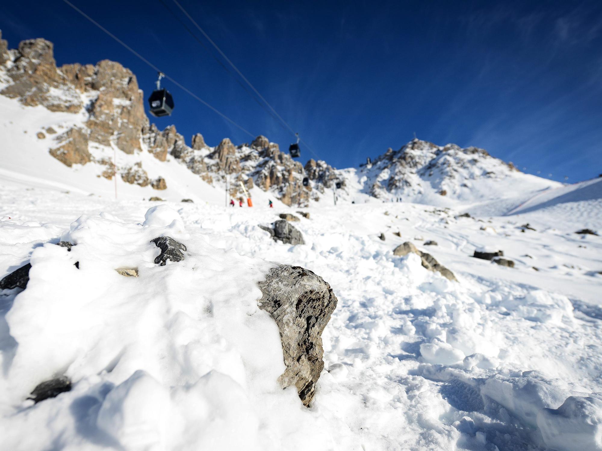 Die verschneite Landschaft bei Meribel, wo Michael Schumacher seinen schweren Unfall hatte.