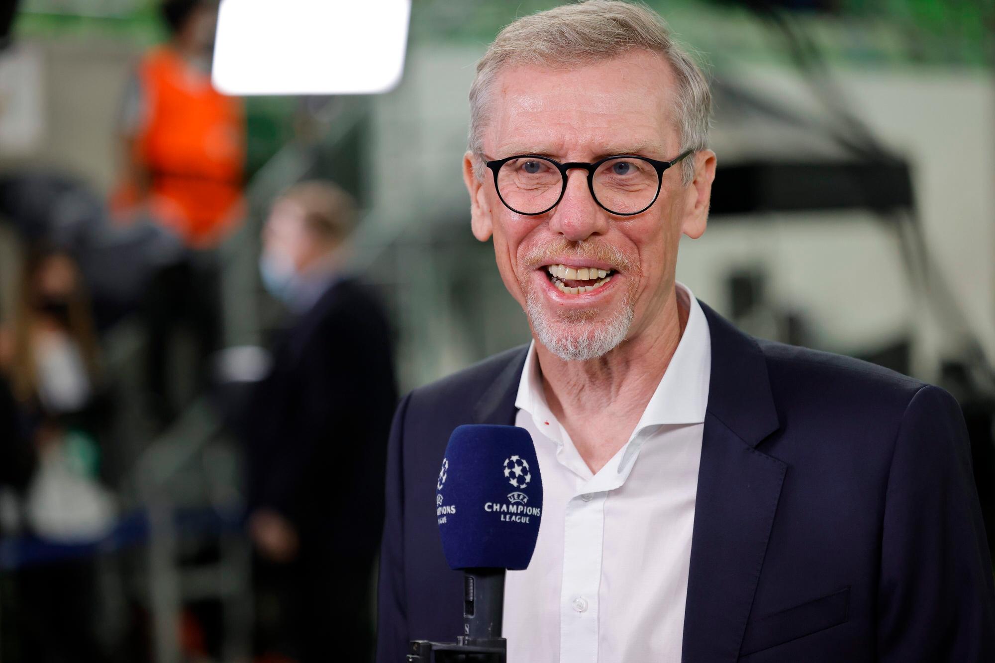 Peter Stöger beim Interview