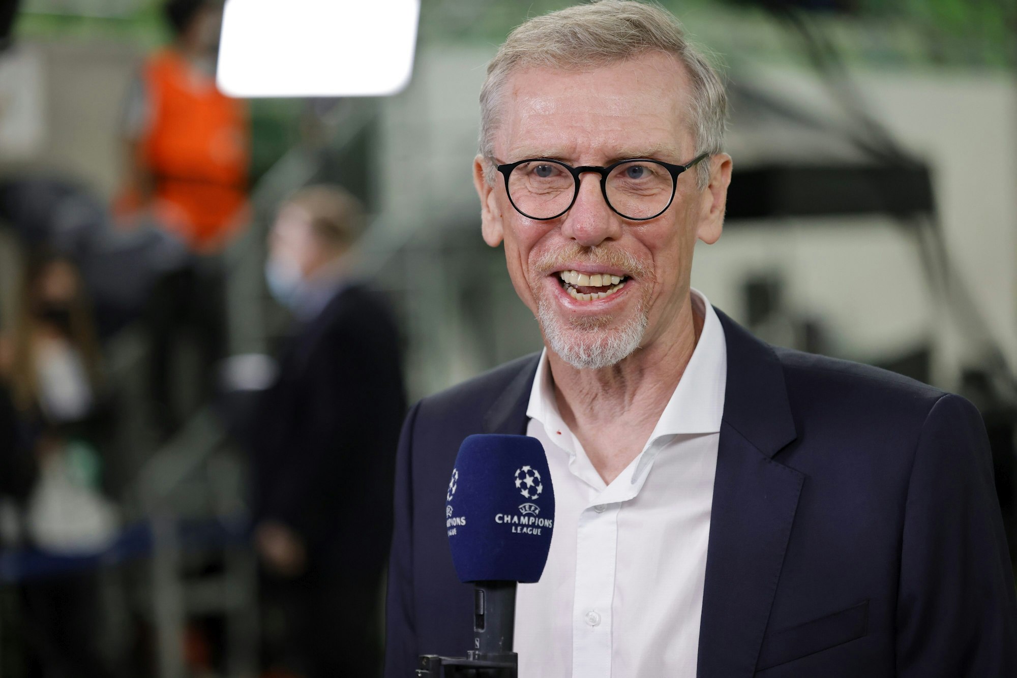 Peter Stöger beim Interview