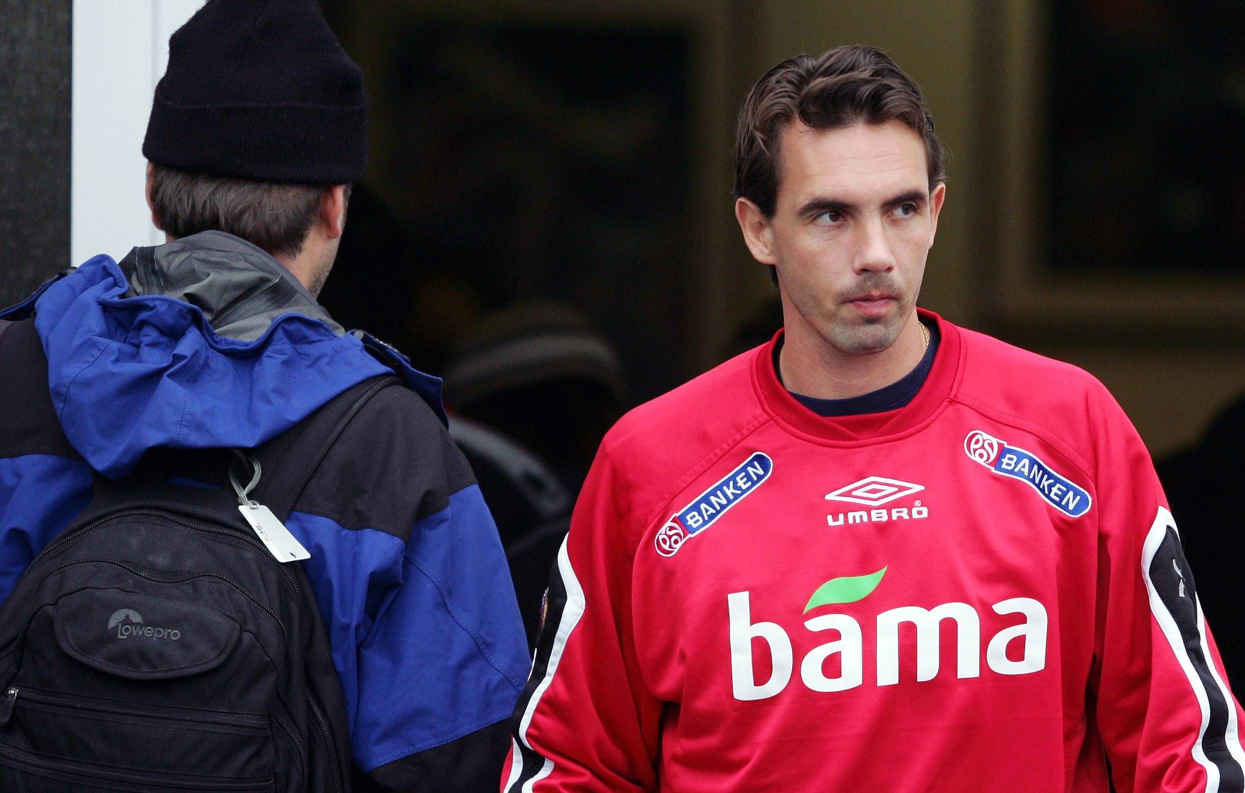 Claus Lundekvam beim Training der norwegischen Nationalmannschaft im November 2005.