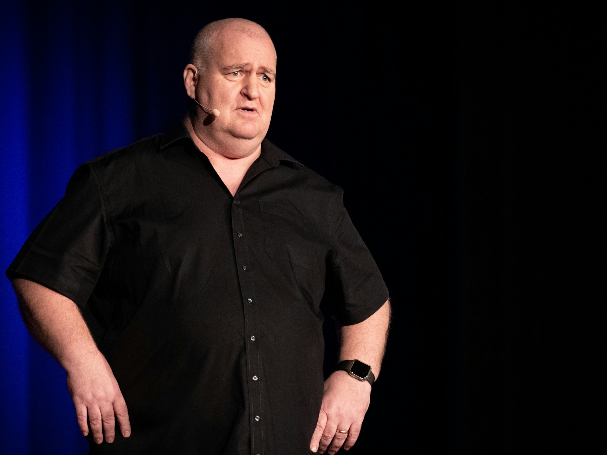 Markus Maria Profitlich, Komiker und Schauspieler, aufgenommen im Rahmen seiner Tour "Schwer verrückt!".