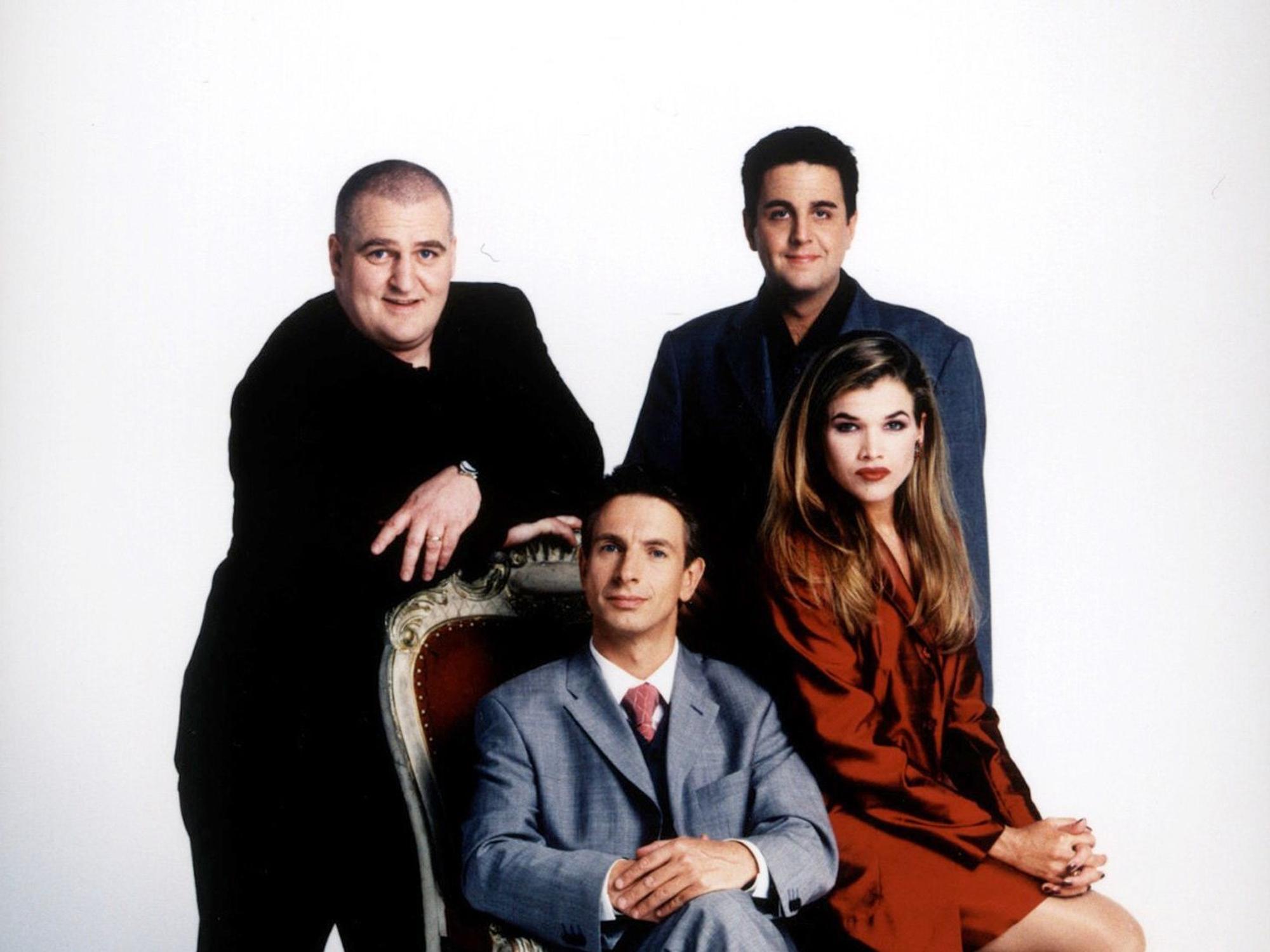Das Wochenshow-Team mit (v.l..n.r.) Markus Maria Profitlich, Ingolf Lueck, Bastian Pastewka und Anke Engelke.