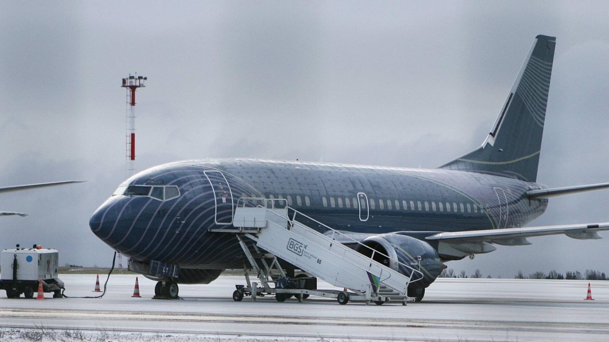 Eine Boeing der Firma KlasJet, mit der auch die Nationalmannschaft geflogen war.