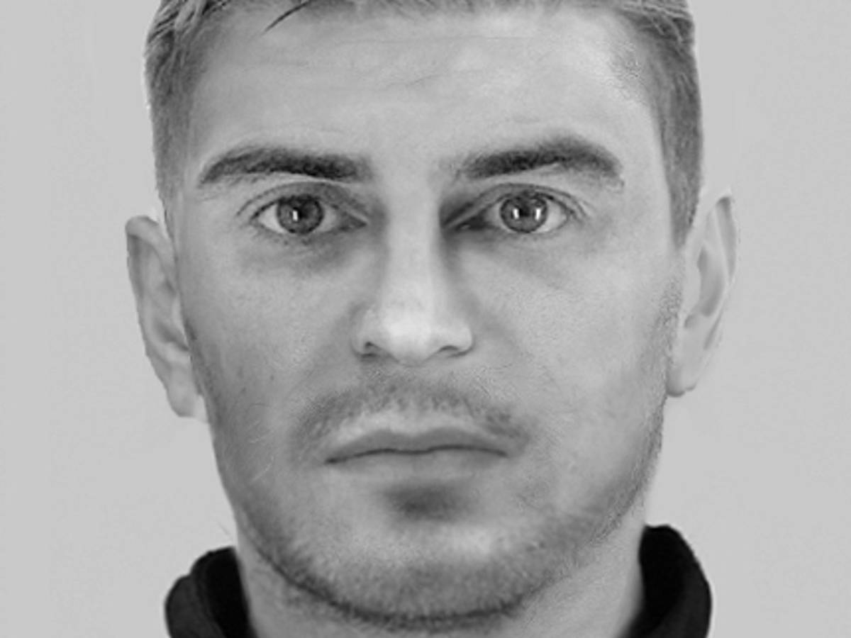 Mit diesem Phantombild fahndet die Polizei Oberhausen nach einem Räuber.
Das Foto wurde via ots honorarfrei für die Öffentlichkeitsfahndung zur Verfügung gestellt