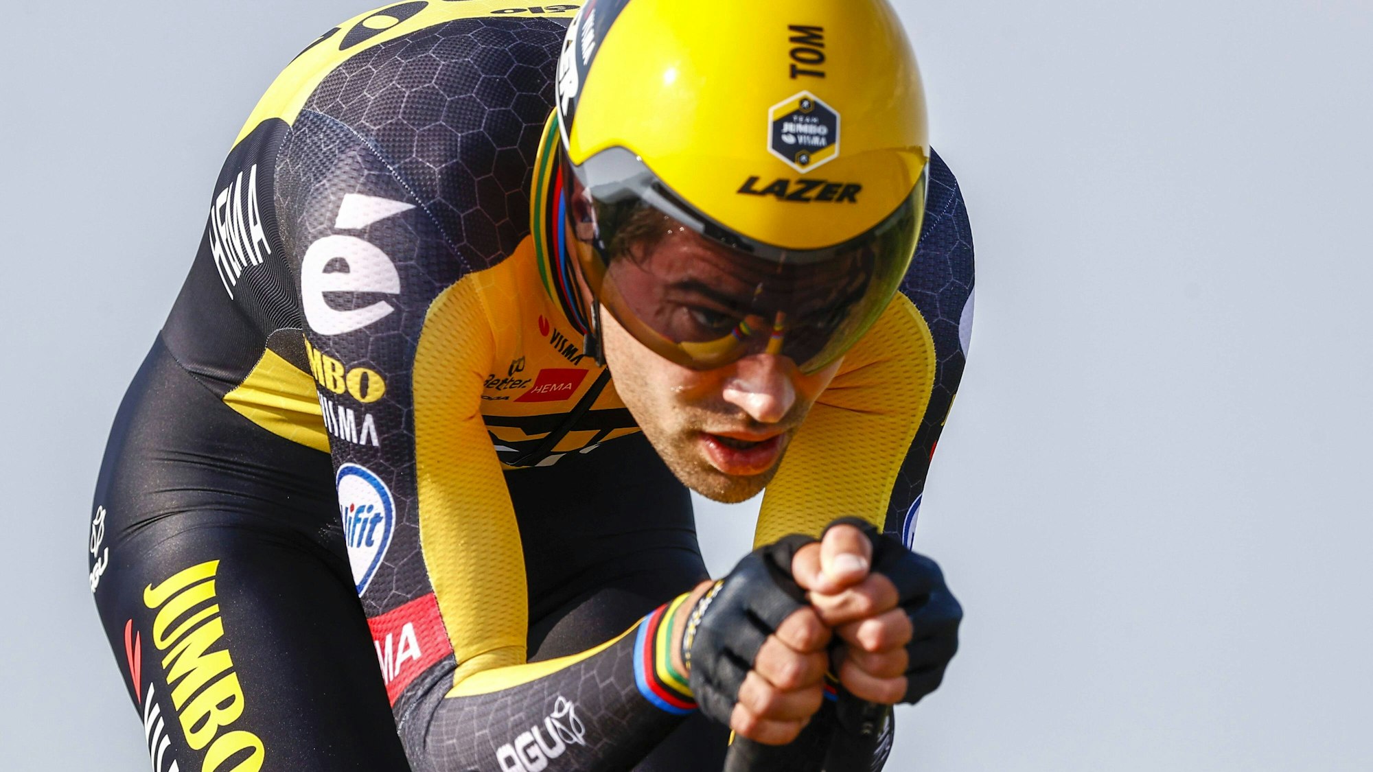 Tom Dumoulin auf dem Zeitfahrrad